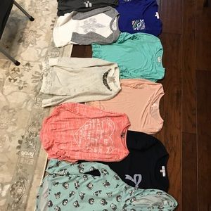 Lot of 10 shirts size m girls for all